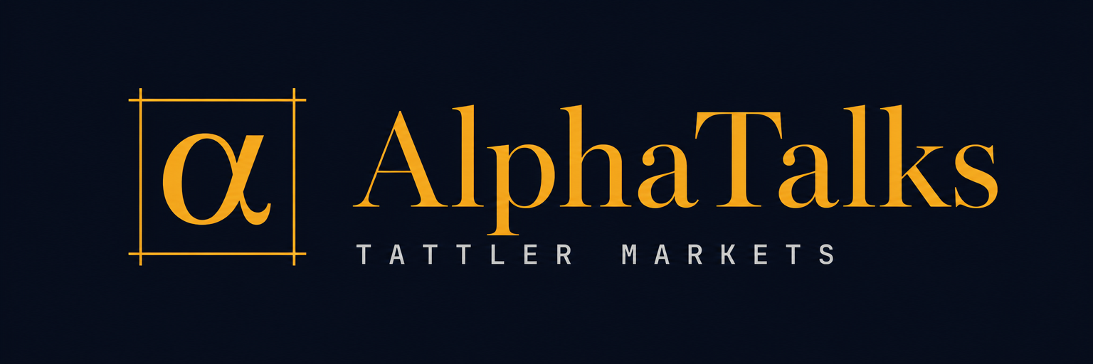 AlphaTalks — Tattler Markets brand lockup